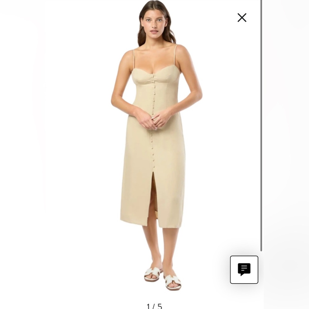 NTW Onia Air linen Corset Midi Dress